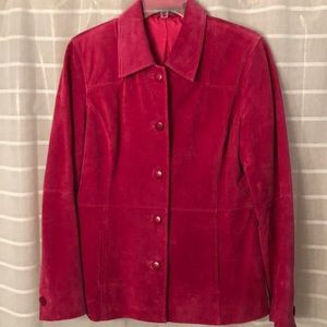 Pink suede jacket